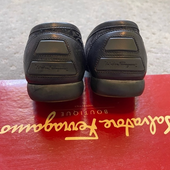 Salvatore Ferragamo Black Penny Loafer Size 8 AA - Picture 6 of 7